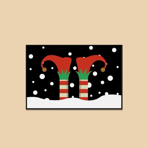 Christmas Shoe Print Door Mat - Picture 2 of 4